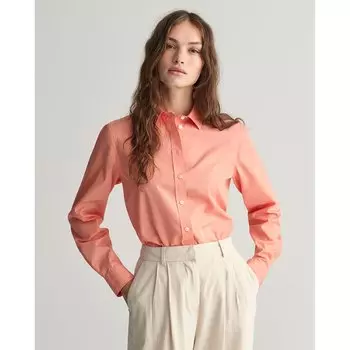 Рубашка с длинным рукавом Gant Regular Fit Poplin, оранжевый