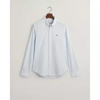 Рубашка с длинным рукавом Gant Slim Fit Striped Poplin, белый