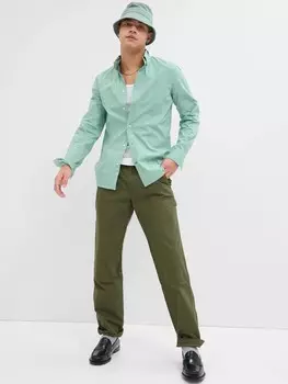 Рубашка с длинным рукавом Gap, зеленый