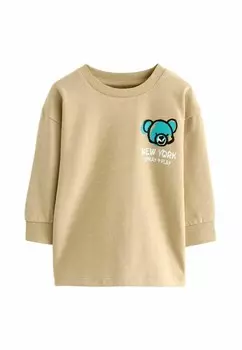 Рубашка с длинным рукавом GRAFFITI REGULAR FIT Next, бежевый