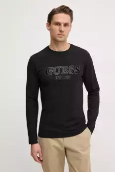 Рубашка с длинным рукавом Guess, черный