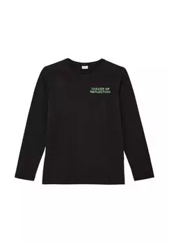 Рубашка с длинным рукавом GUMMIERTEM PRINT s.Oliver, цвет schwarz