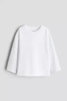 Рубашка с длинным рукавом H&M, белый