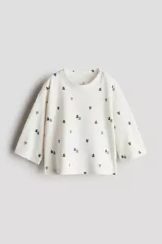 Рубашка с длинным рукавом H&M, белый