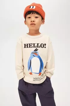 Рубашка с длинным рукавом H&M, белый