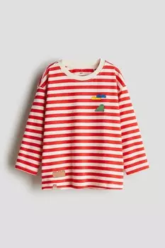 Рубашка с длинным рукавом H&M, красный