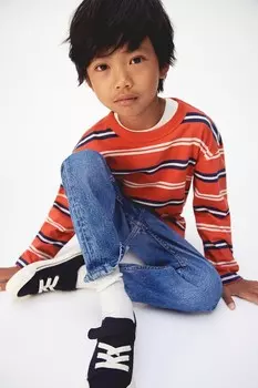Рубашка с длинным рукавом H&M, красный