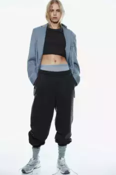 Рубашка с длинным рукавом H&M, серый