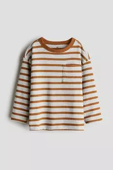 Рубашка с длинным рукавом H&M, серый
