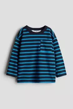 Рубашка с длинным рукавом H&M, синий