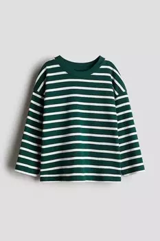 Рубашка с длинным рукавом H&M, зеленый