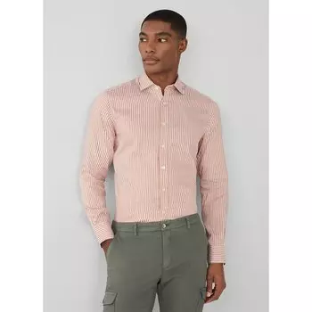 Рубашка с длинным рукавом Hackett Double Faced Stripe, бежевый