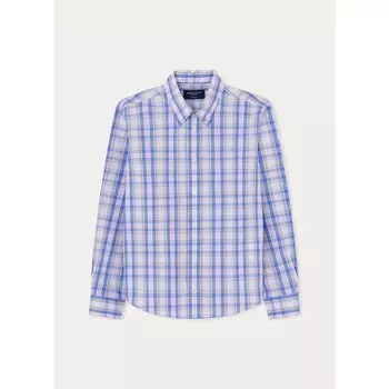 Рубашка с длинным рукавом Hackett Multi Check Kids, синий