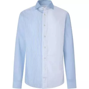 Рубашка с длинным рукавом Hackett Multi Panel, синий