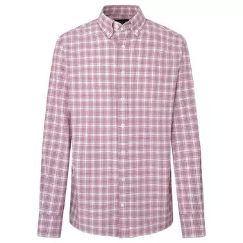 Рубашка с длинным рукавом Hackett Oxford, розовый