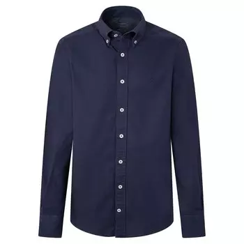 Рубашка с длинным рукавом Hackett Oxford, синий