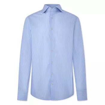 Рубашка с длинным рукавом Hackett Sky Pop Stripe, синий