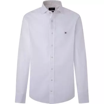 Рубашка с длинным рукавом Hackett Trimmed Twill, белый