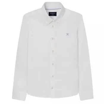 Рубашка с длинным рукавом Hackett Washed Oxford, белый