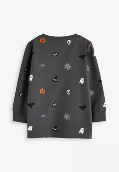 Рубашка с длинным рукавом HALLOWEEN, REGULAR FIT Next, серый