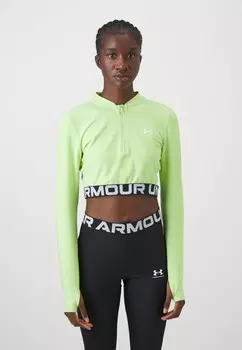 Рубашка с длинным рукавом HEATGEAR 1/4 ZIP Under Armour, светло-зеленый