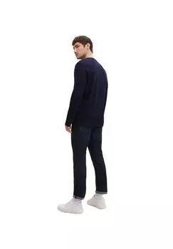 Рубашка с длинным рукавом HENLEY LANGARM TOM TAILOR, цвет dunkelblau