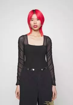 Рубашка с длинным рукавом Hollister Co., черный