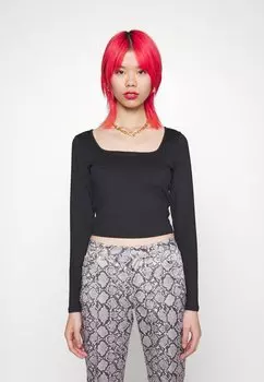 Рубашка с длинным рукавом Hollister Co., черный