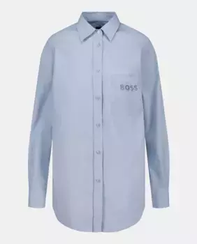 Рубашка с длинным рукавом Hugo Boss, голубой