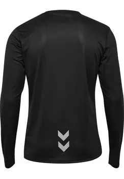 Рубашка с длинным рукавом Hummel, черный деним