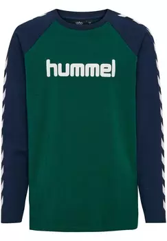 Рубашка с длинным рукавом Hummel, зеленый