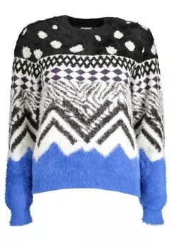 Рубашка с длинным рукавом и контрастными деталями Desigual, черный