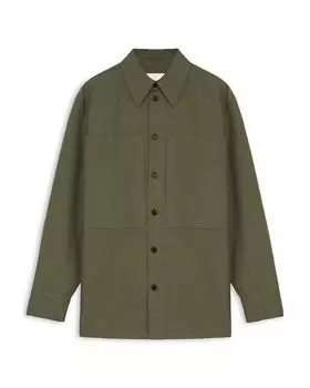 Рубашка с длинным рукавом и пуговицами спереди Jil Sander, зеленый