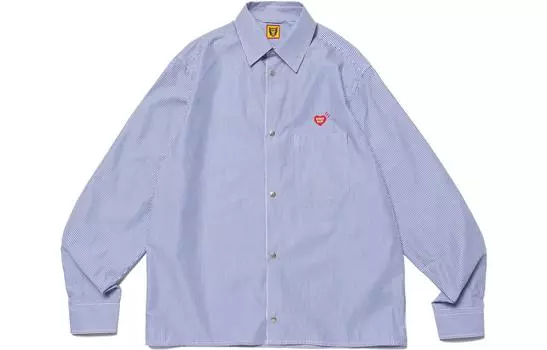 Рубашка с длинным рукавом и застежкой-кнопкой HUMAN MADE, черный