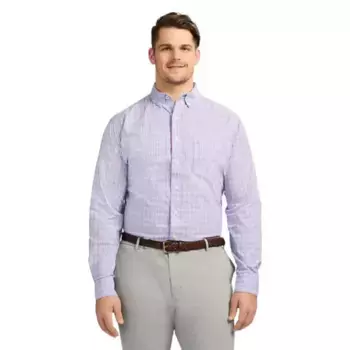 Рубашка с длинным рукавом и застежкой на пуговицы для больших и высоких Izod, цвет viola