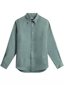 Рубашка с длинным рукавом и застежкой на пуговицы Woolrich, зеленый