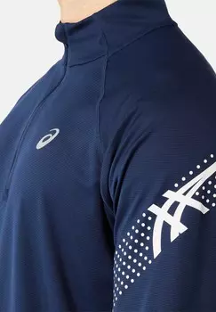 Рубашка с длинным рукавом ICON LS 1/2 ZIP ASICS, синий