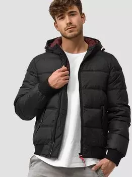 Рубашка с длинным рукавом Indicode, черный