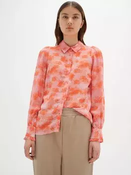 Рубашка с длинным рукавом InWear Davila Regular Fit, розовая