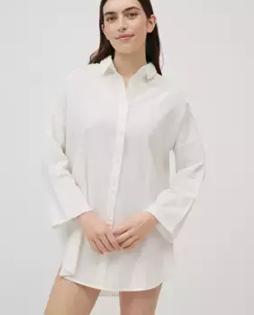 Рубашка с длинным рукавом из 100% хлопка Ysabel Mora, белый