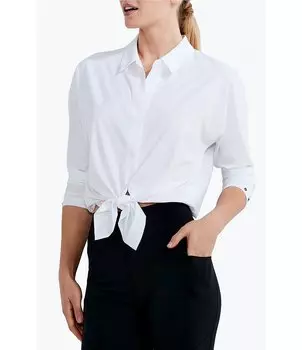 Рубашка с длинным рукавом из эластичного тканого материала NZ ACTIVE от NIC+ZOE Tech NIC + ZOE, белый