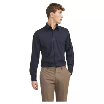 Рубашка с длинным рукавом Jack & Jones Active Stretch Slim, синий