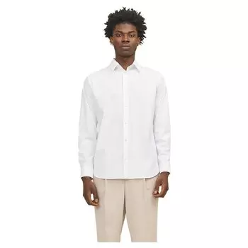 Рубашка с длинным рукавом Jack & Jones Active Stretch Slim, белый