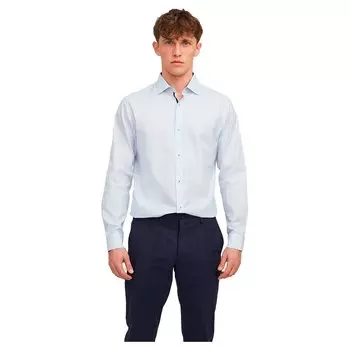 Рубашка с длинным рукавом Jack & Jones Blaroyal Detail, белый