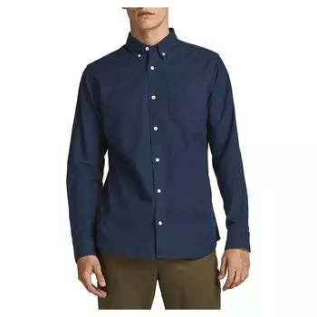Рубашка с длинным рукавом Jack & Jones Blubrook Oxford, синий