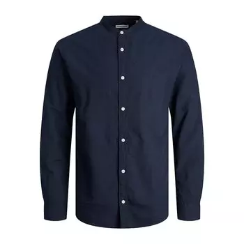 Рубашка с длинным рукавом Jack & Jones Elinen Blend Band, синий