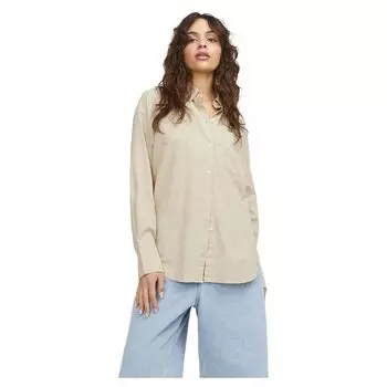 Рубашка с длинным рукавом Jack & Jones Jamie Relaxed Linen JJXX, бежевый