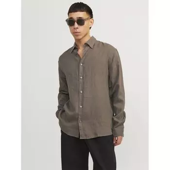 Рубашка с длинным рукавом Jack & Jones Lawrence, коричневый
