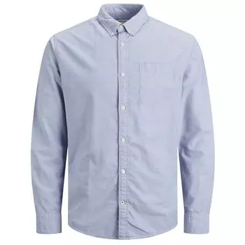 Рубашка с длинным рукавом Jack & Jones Oxford, синий