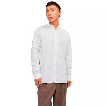 Рубашка с длинным рукавом Jack & Jones Summer Band Linen, белый
